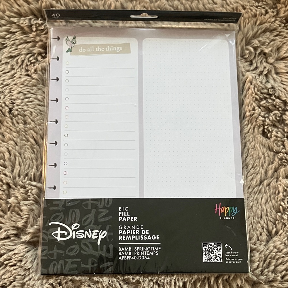 Happy Planner Disney Bambi Springtime Fill Paper